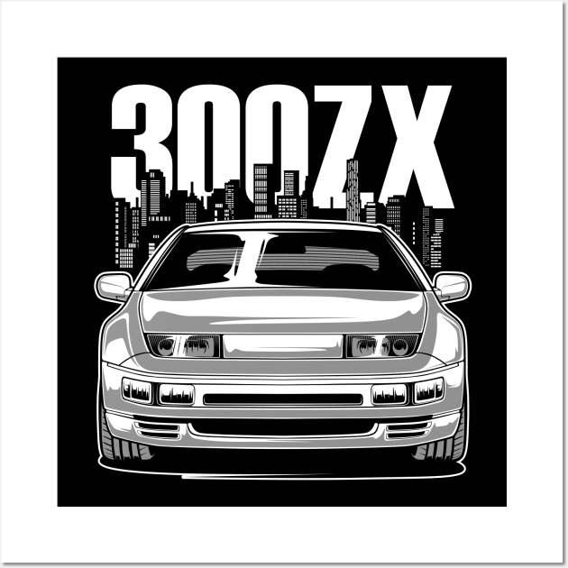 Fairlady 300ZX (White Print) Wall Art by idrdesign